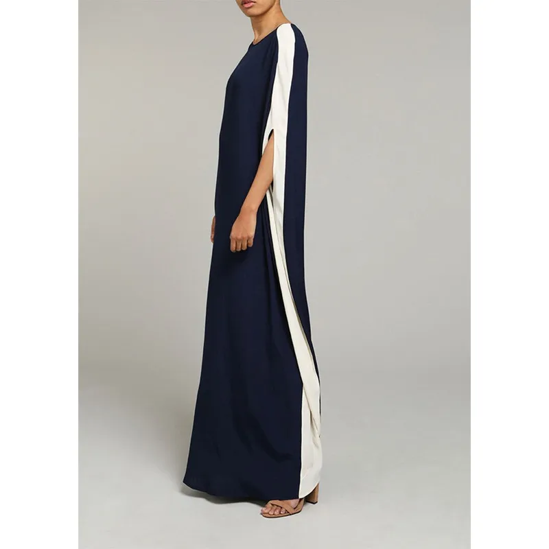 Женское льняное кимоно Abaya ассиметричное мусульманское платье Кафтан с рукавом