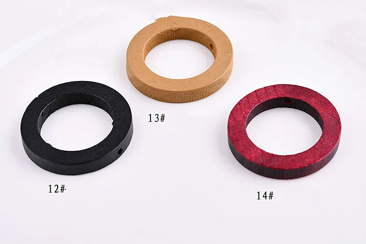Южнокорейская Мода ретро деревянные круглые кольца DIY серьги ювелирные изделия