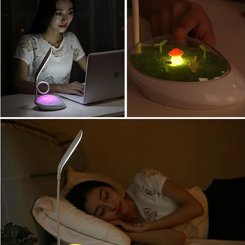 

2017 Newest Fashion LED Desk Touch Switch Flexible LED Reading Lamp 3-level Adjusted Brightness Kids Room Rechargeable Light.