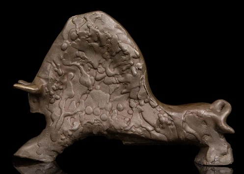 Copper Brass CHINESE crafts ation Asian Simple and modern Abstract Art Sculpture Bronze statue Toro Home decoration Feng Shui | Дом и сад