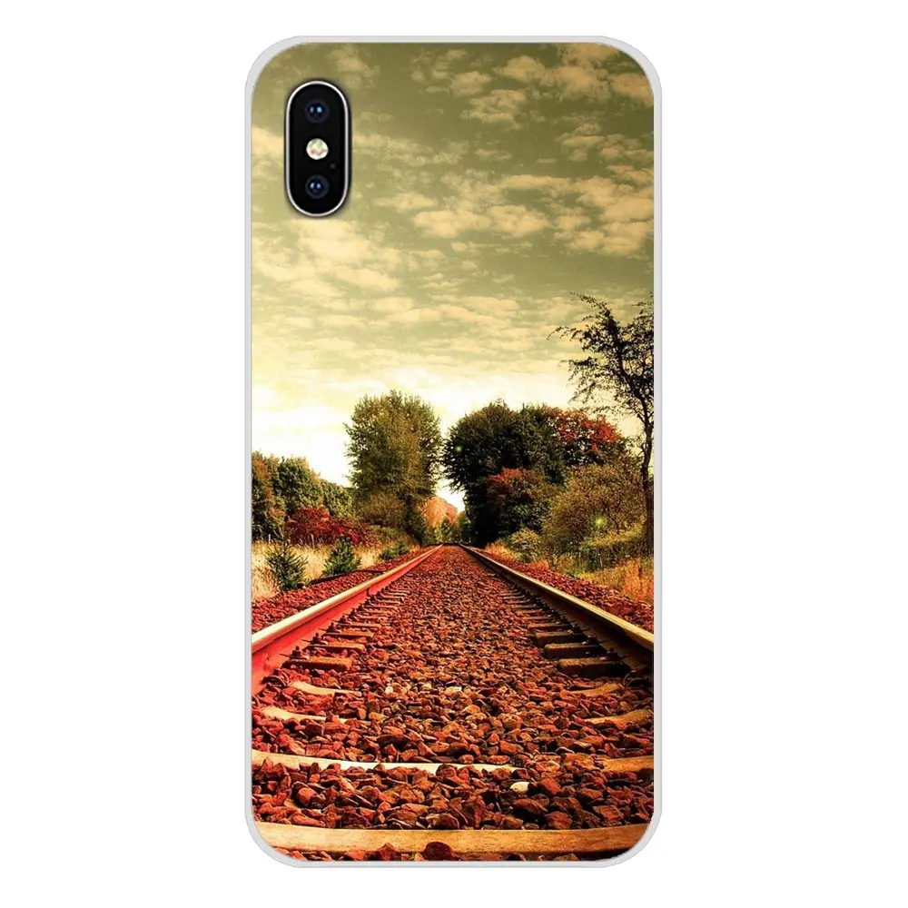 Пейзаж железная дорога колесо обозрения аксессуары телефон оболочки чехлы для