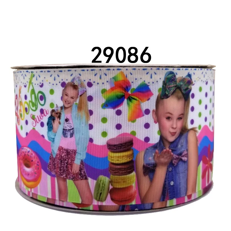 29086 50 ярдов в размер мультфильм ленты напечатанные grosgrain ленты 29564 - Цвет: 29086