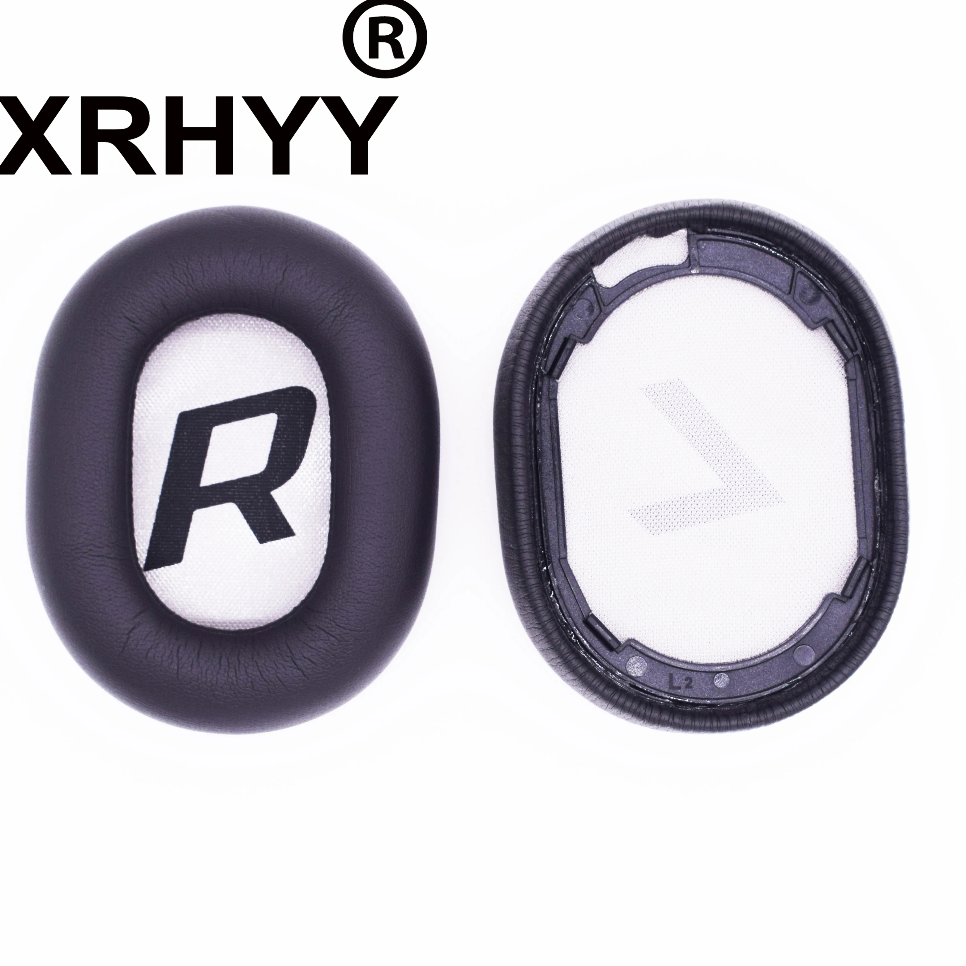 Серые сменные амбушюры XRHYY кожаные из пены с эффектом памяти шумоподавлением для