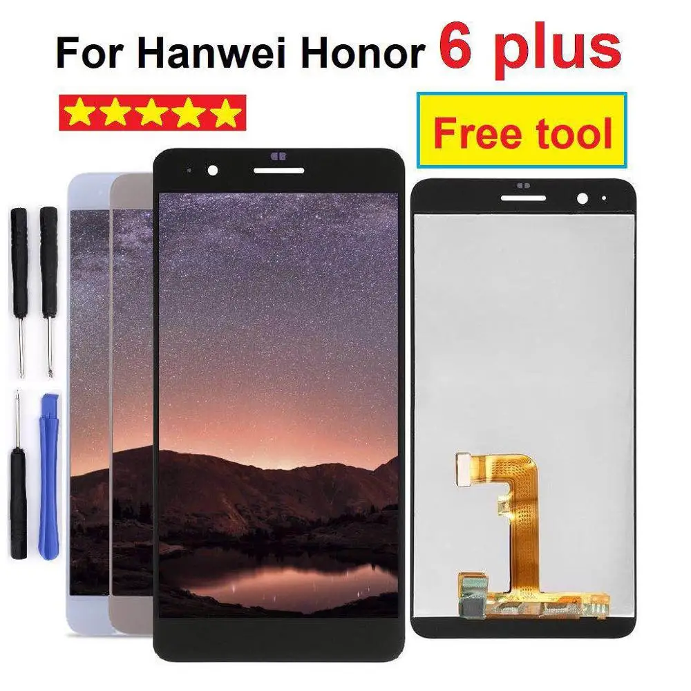Для 5 &quothuawei Honor 6 Plus lcd сенсорный экран с рамкой дигитайзер для huawei дисплей