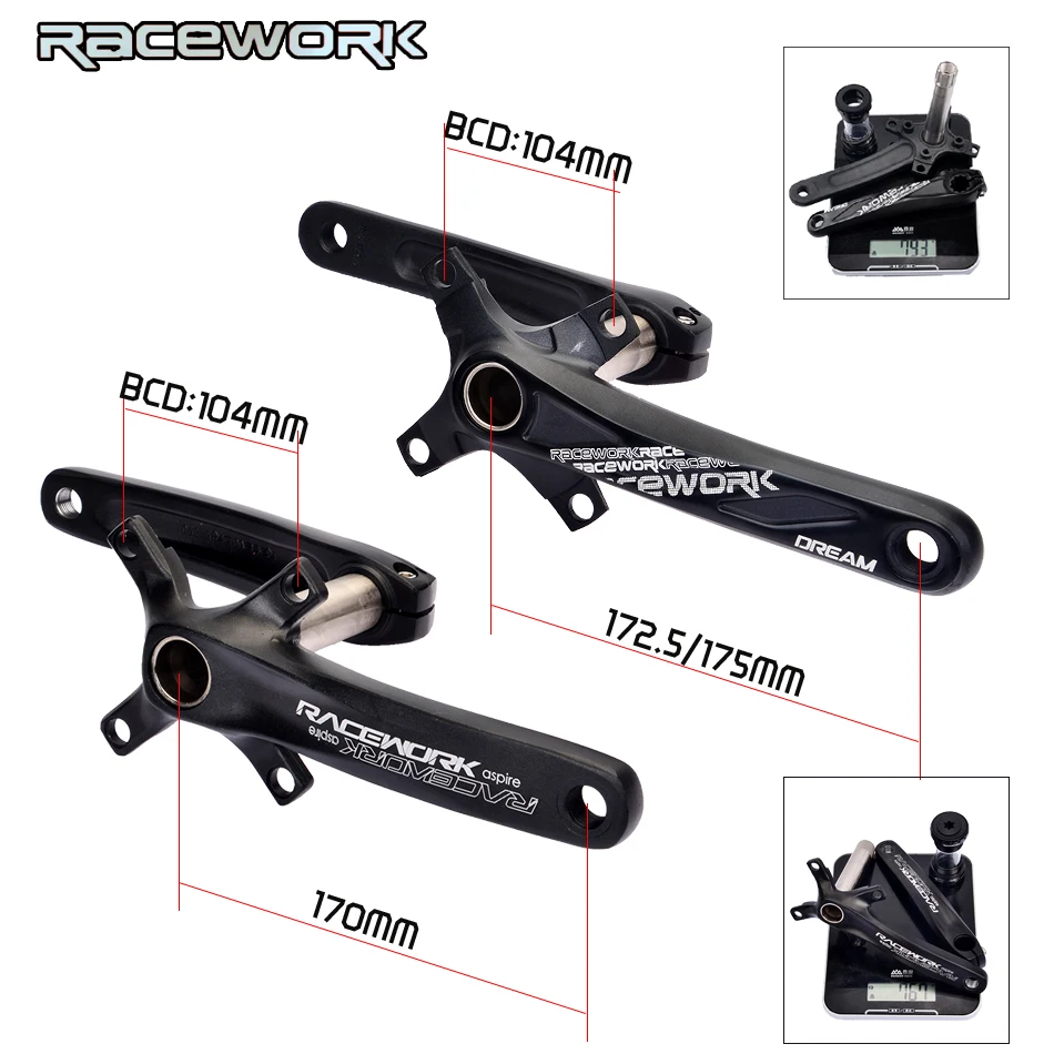 Freies shippingAluminiumlegierung Fahrrad Kurbel Kettenrad Berg Fahrrad Innenlager Kurbel рифленый диск MTB 104BCD велосипед Teil