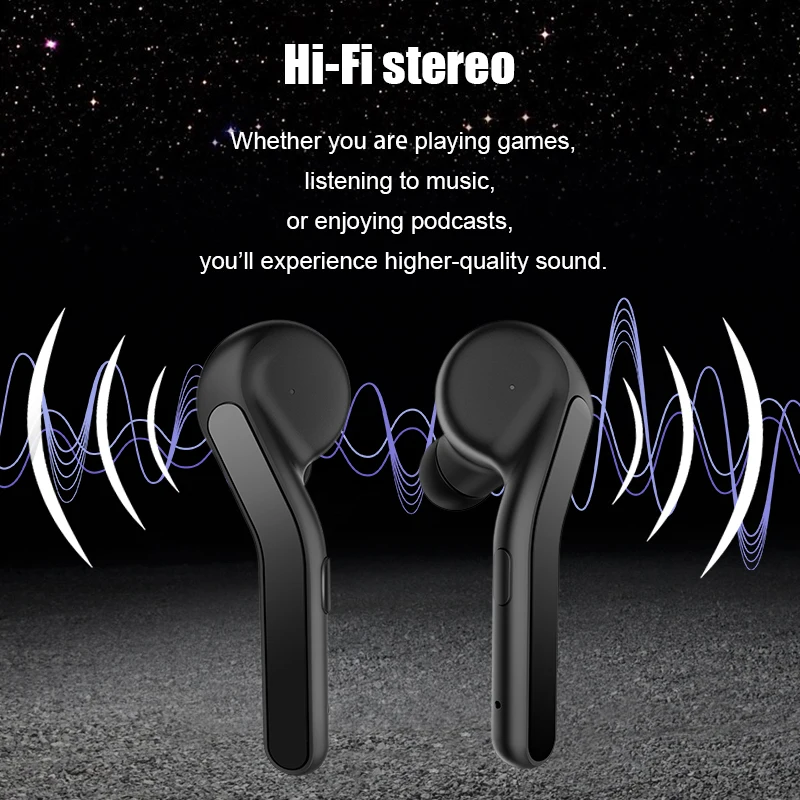 TWS 5 0 наушники игровые bluetooth вкладыши бизнес автомобильные звонки беспроводные hifi