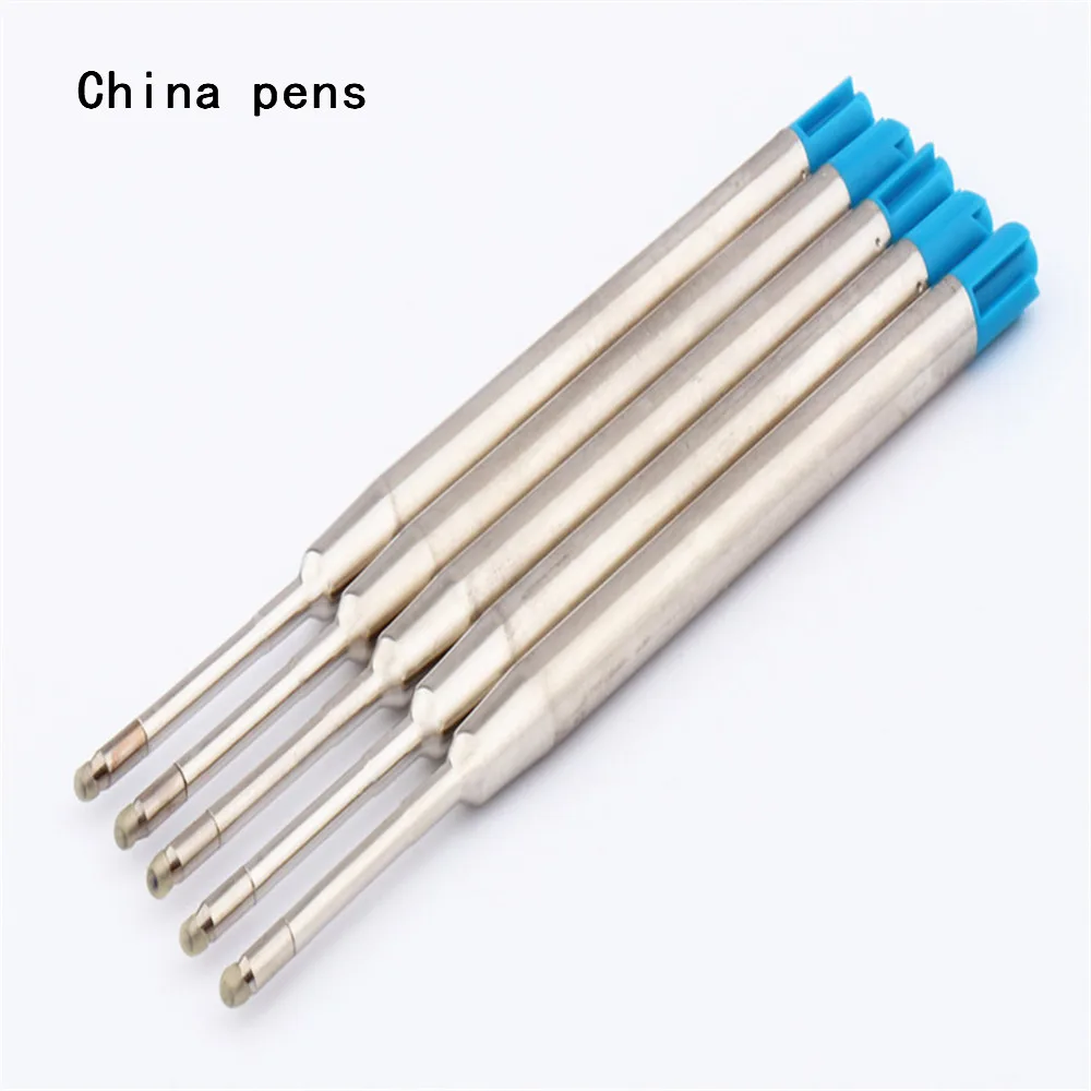 Высокое качество 039 толчок золото и серебро Цвет Бизнес Офис Средний Ballpoint шариковые ручки новые Канцтовары офисный школьный принадлежности - Цвет: Ink Blue