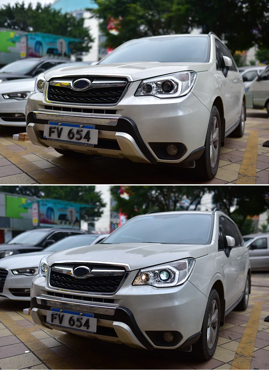 Головной светильник в сборе для Subaru Forester 2013 светодиодный светильник дневного света ксеноновый галогенный сигнал поворота ближнего света
