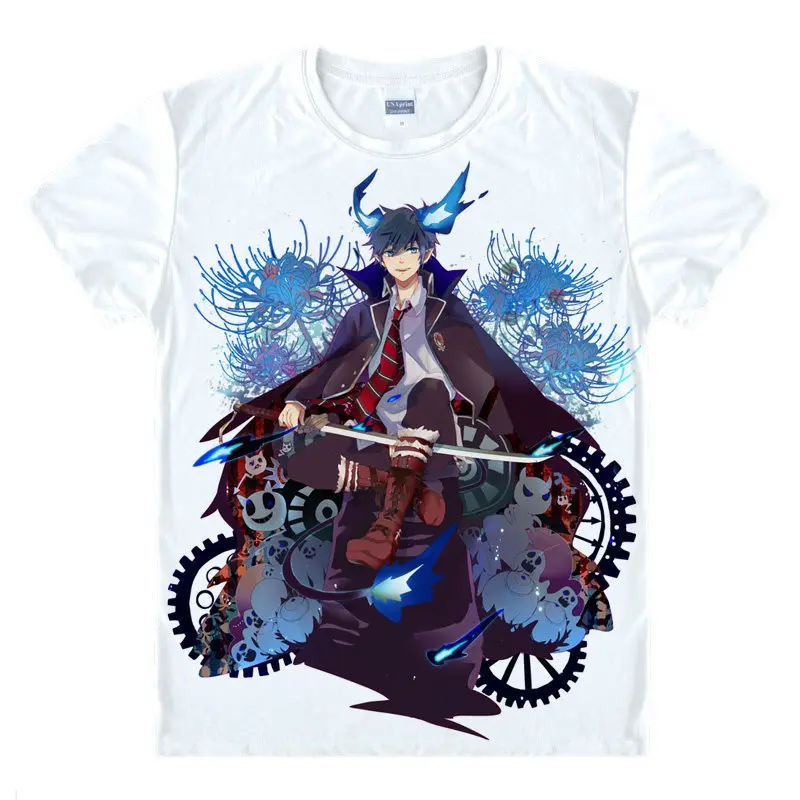 Coolprint японский аниме туфли для косплея Blue Exorcist футболки футболка с изображением в