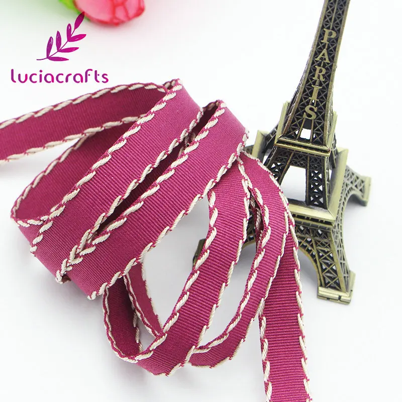 Lucia crafts, 5 ярдов/10 ярдов, 10 мм, разные цвета на выбор, корсажная лента, банты с краем, вечерние украшения, подарок, ремесло, T0402