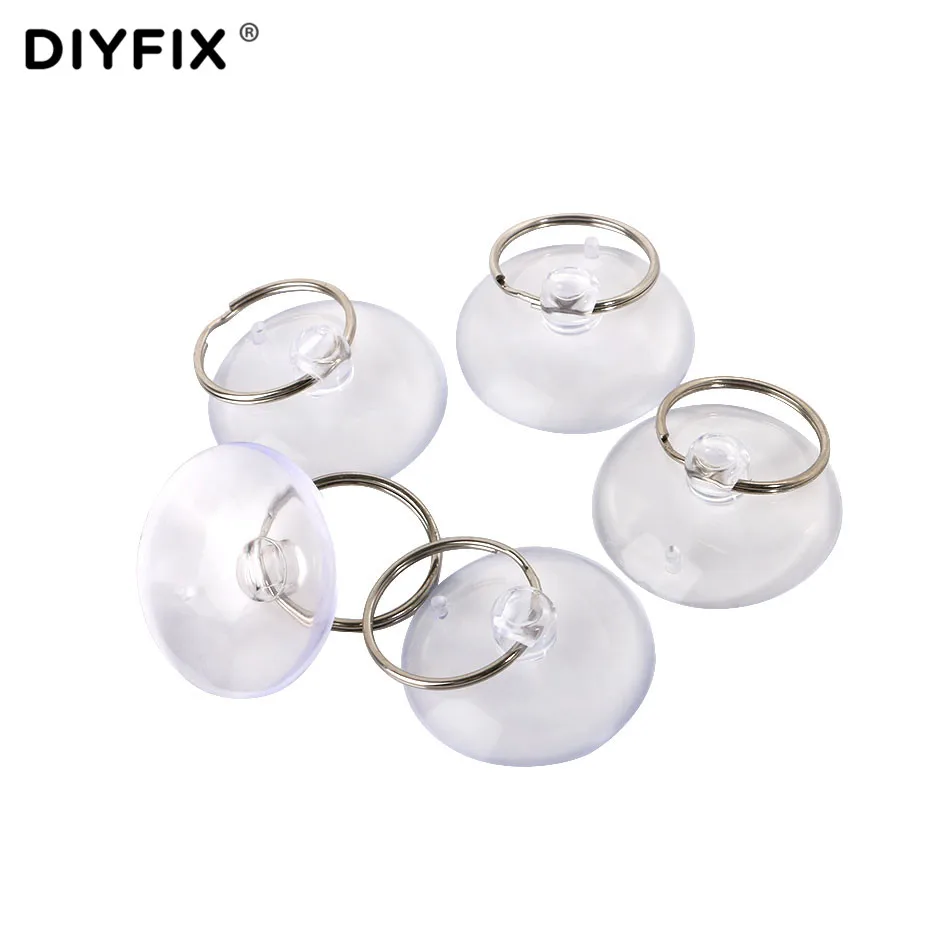DIYFIX 5 шт. светильник Кая маленькая присоска с металлическим кольцом для ключей