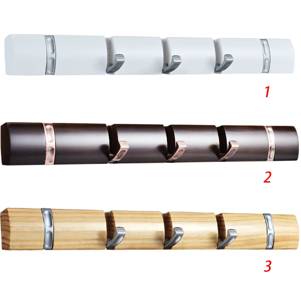 Стойки складной крючок пальто Hat двери настенный держатель Полотенца вешалка