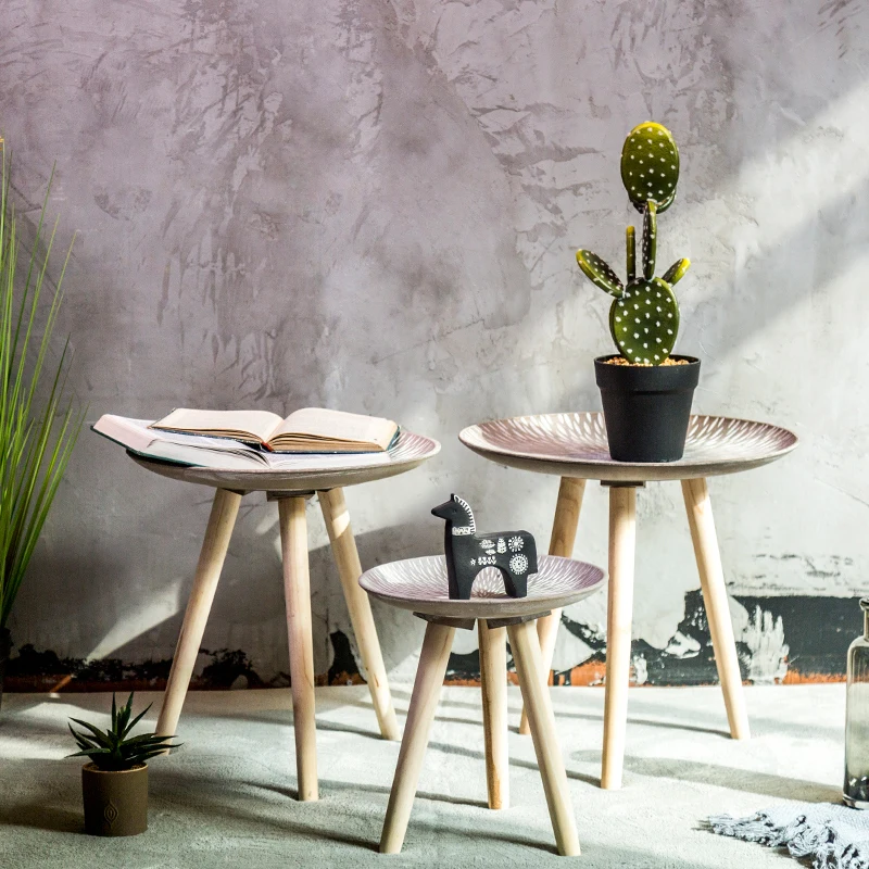 Креативный Американский Ретро журнальный столик для гостиной маленькие