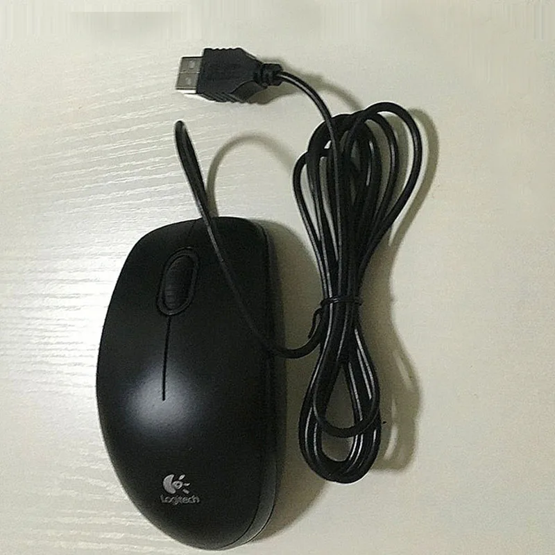 Оригинальная мышь Logitech M100r удобная черная и белая проводная универсальные мини