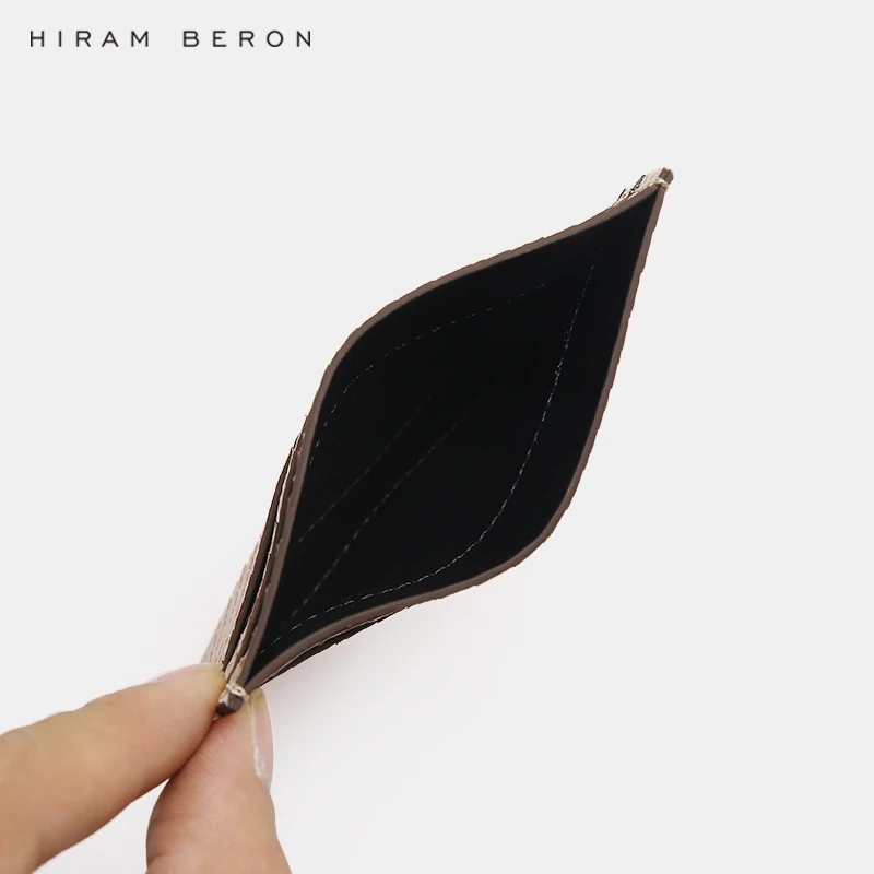 Hiram Beron держатель для карт из кожи питона, защита для кредитных карт, кошелек, женский подарок для праздника, настоящая кожа, Прямая поставка