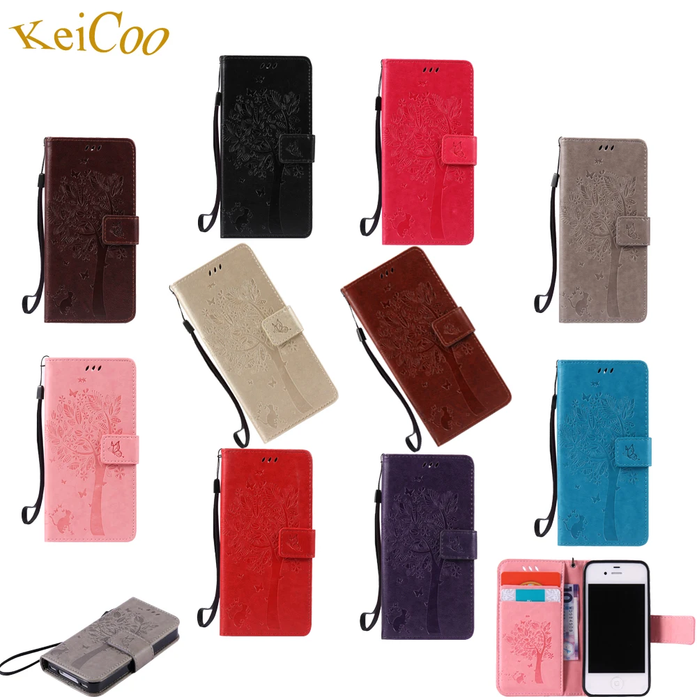 Чехлы для телефонов с изображением бабочки и дерева Samsung Galaxy J1 Ace бумажник слот