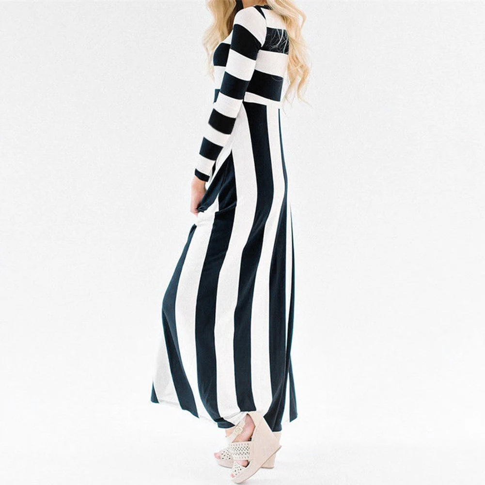 Плюс Размеры Макси Повседневное с длинным рукавом коктейльное вечерние