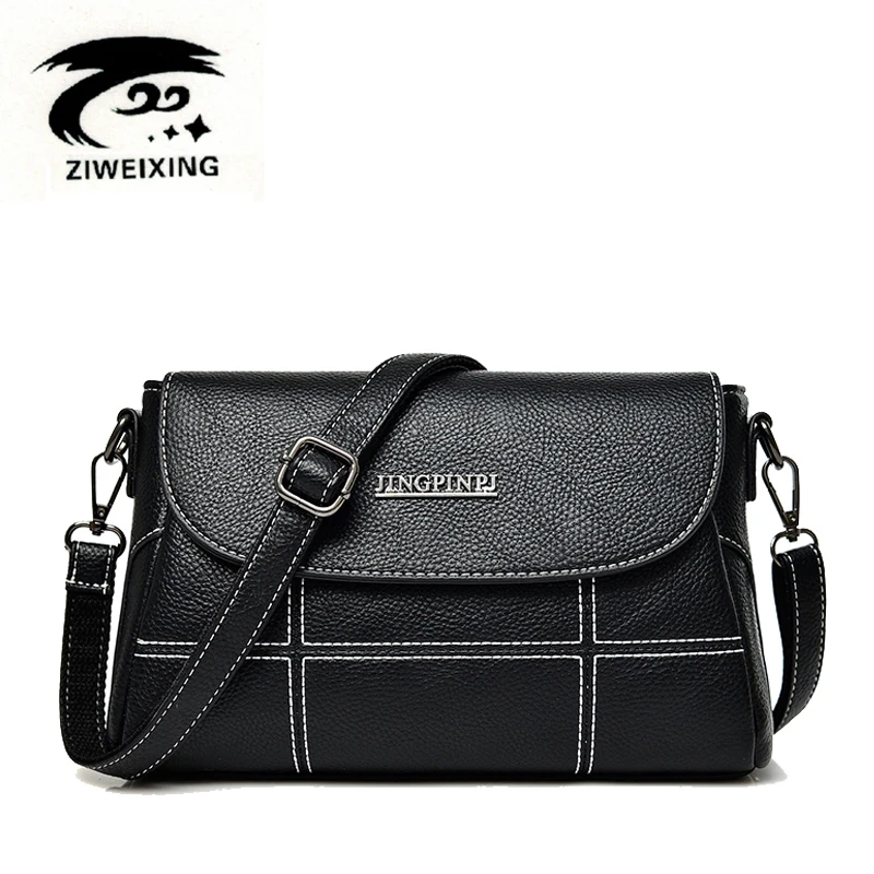 Для женщин мода нить сумки Высокое качество PU кожа Shoulderbag большой Ёмкость