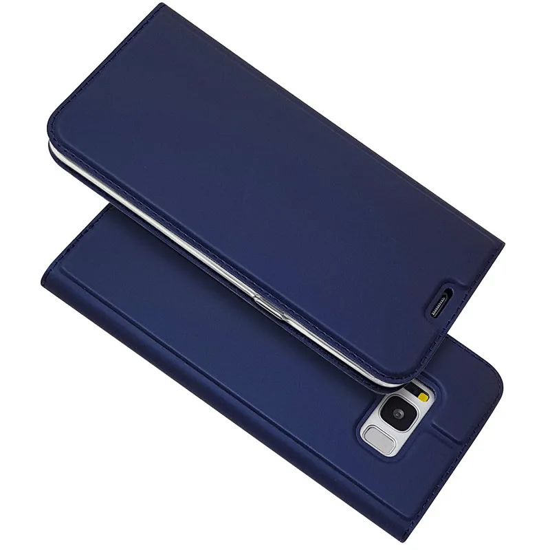 Кожаный флип-чехол PDGB для samsung Galaxy S7 Edge S8 S9 S10 Lite Note 8 9 A6 A7 A8 Plus, роскошный мягкий чехол-книжка