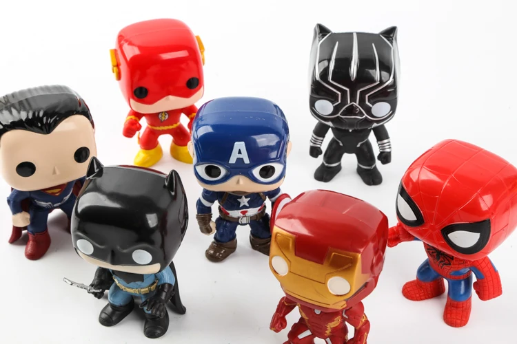 10 шт./лот фигурки героев Marvel мстители супергерой Железный человек спадернань