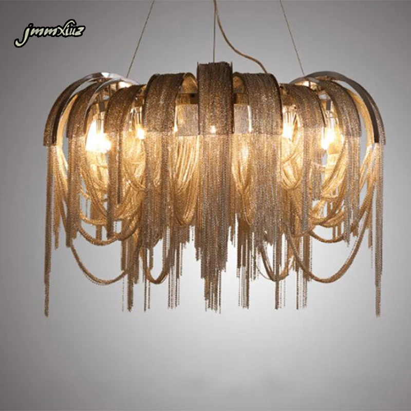 

jmmxiuz New design LED aluminum chandelier luxury lamp D800mm