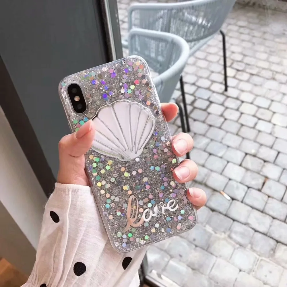 Туманно красоты для iphone 6 6s случае роскошный блеск мягкие силиконовые телефон