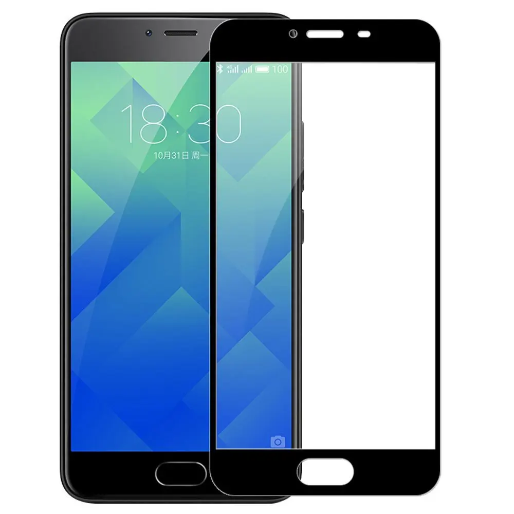 GerTong полное покрытие закаленное стекло для Meizu V8 Note 8 X8 M5 15 M3 M5C M5S M6S Pro 7 6 Plus защита