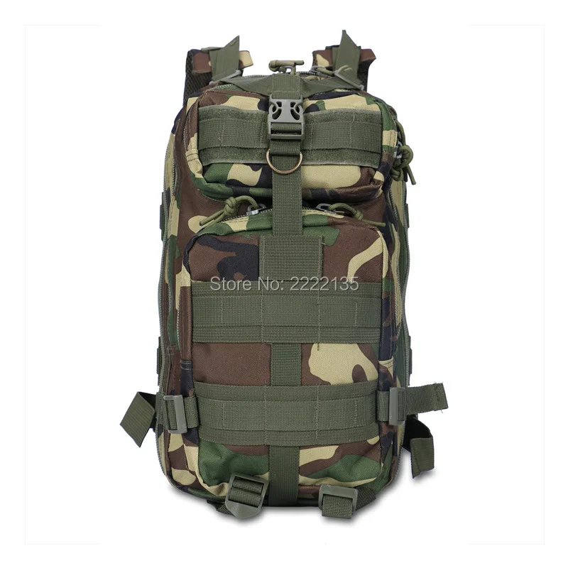 

Outdoor Sports Travel Bags Unisex Wearproof Vintage Military Tactical 3P Backpacks 600D Nylon Rucksack Camping Hiking Bag