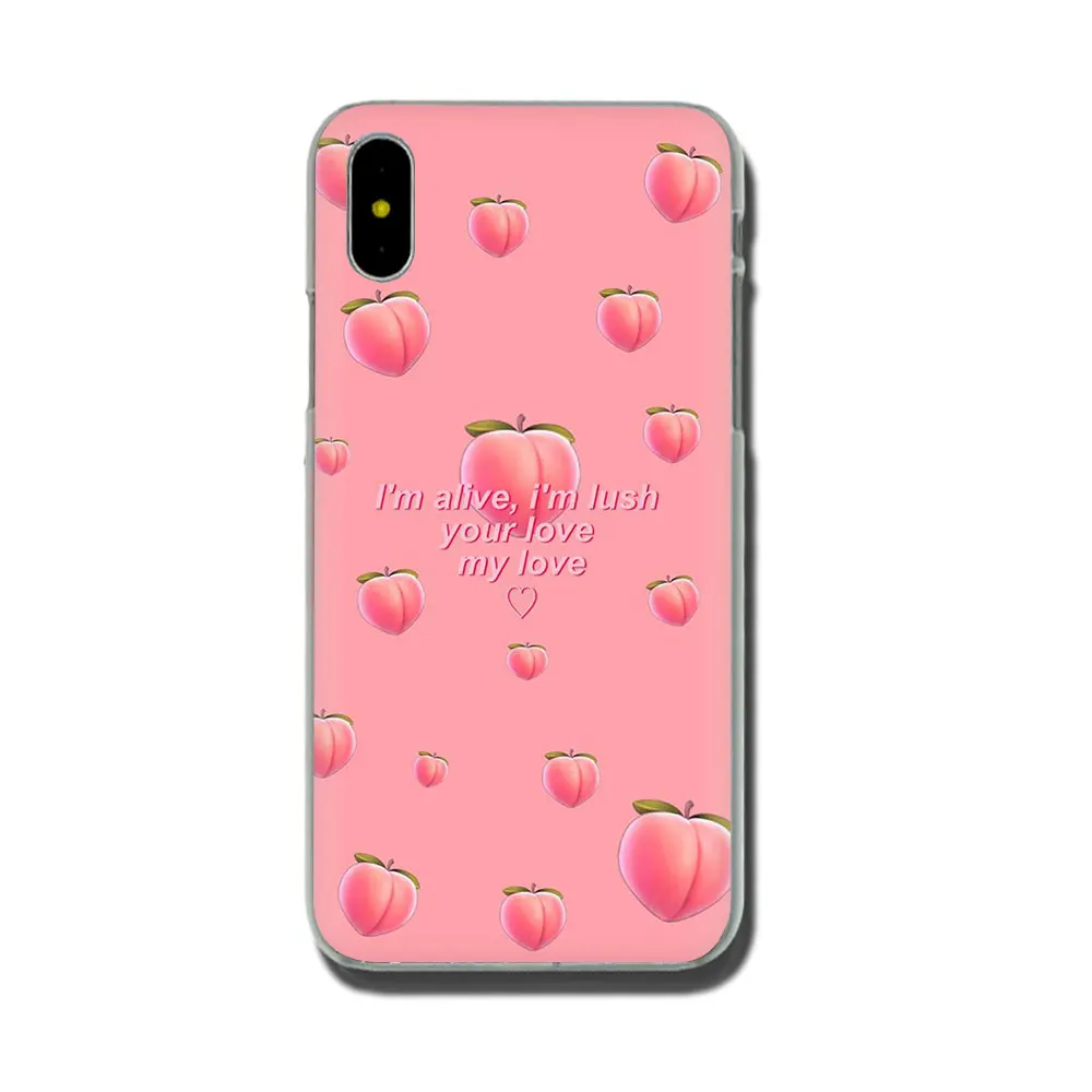 H5 Розовый персиковый жесткий чехол для телефона iPhone 11 Pro 5 5S 6 6S Plus 7 8 Plus X XS XR XS Max - Цвет: H5
