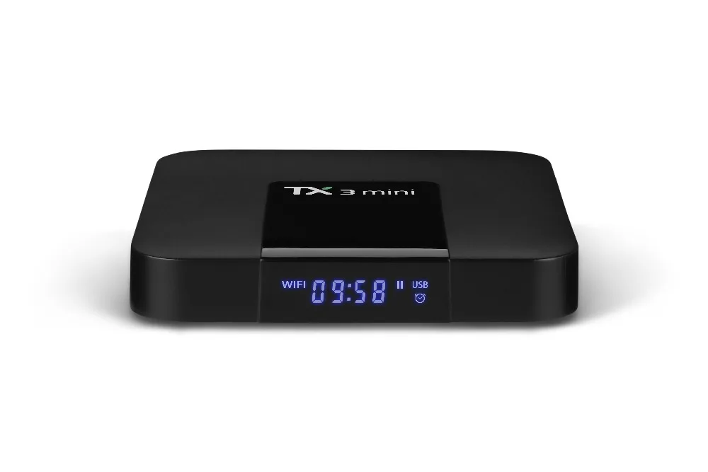 Android 7 1 TX3 Мини ТВ приставка Amlogic S905W четырехъядерный 2 4 ГГц встроенный WiFi 1G/2G RAM 8G/16G