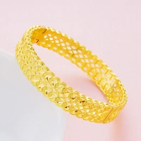womens bangle openable jewelry yellow gold filled classic style fashion accessories