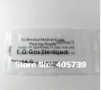 piercing needles 14g 20g 16g sterilized medical grade piercing tools for navel tongue lip belly bar 100pcslot choose size