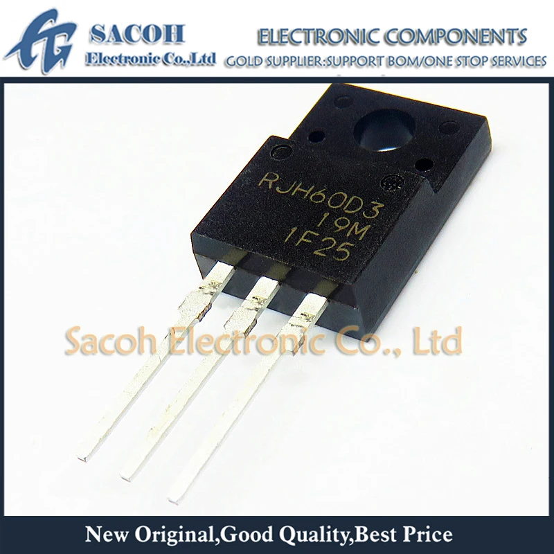 

New Original 10Pcs RJH60D3DPP RJH60D3 RJH60D3DPE TO-220F 35A 600V Power IGBT Transistor
