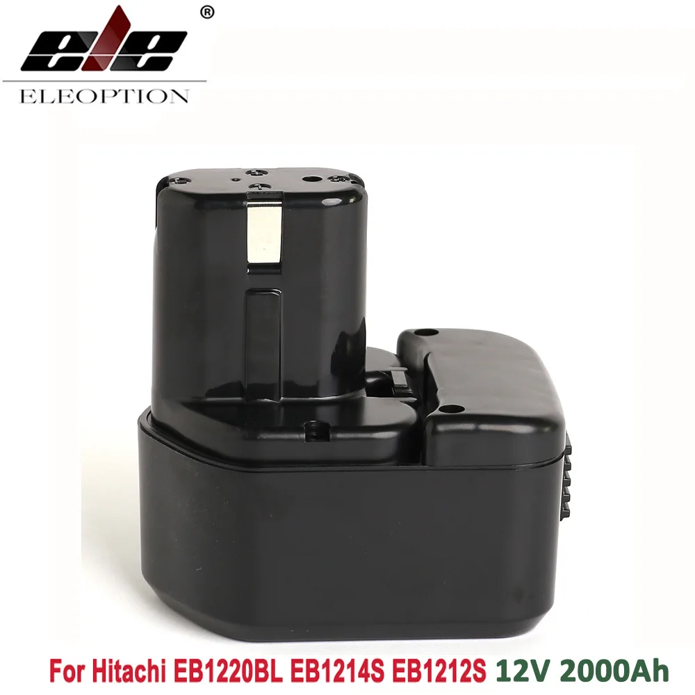 Аккумулятор ELEOPTION 12 в 2000 ач мач для Hitachi EB1220BL EB1214S EB1212S WR12DMR CD4D DH15DV C5D|battery for hitachi|battery