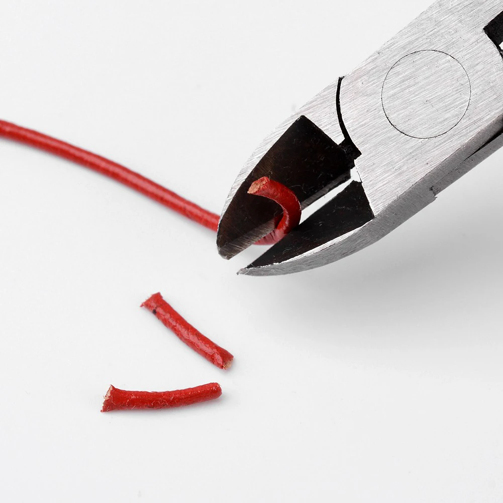 45# Сталь DIY ювелирных Наборы инструментов: круглый нос Щипцы для наращивания волос, Провода-резак Щипцы для наращивания волос и сбоку-Резка Щипцы для наращивания волос, черный, 315 х 70 х 10 мм; 3 шт./компл