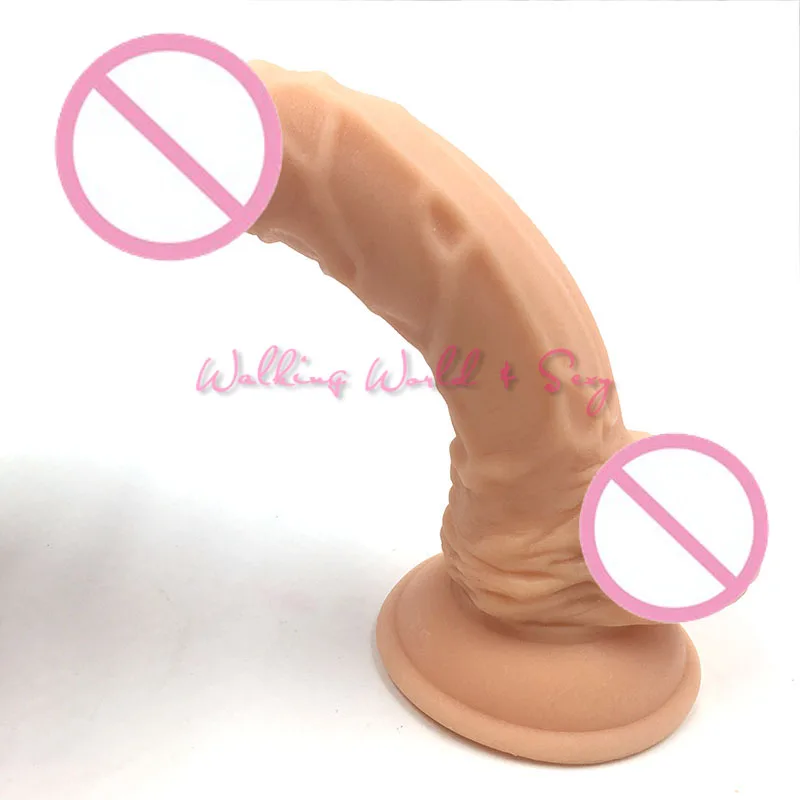 Искусственный гибкий Пенис с сильной присоской 20*4 см|realistic dildo for woman|huge realistic
