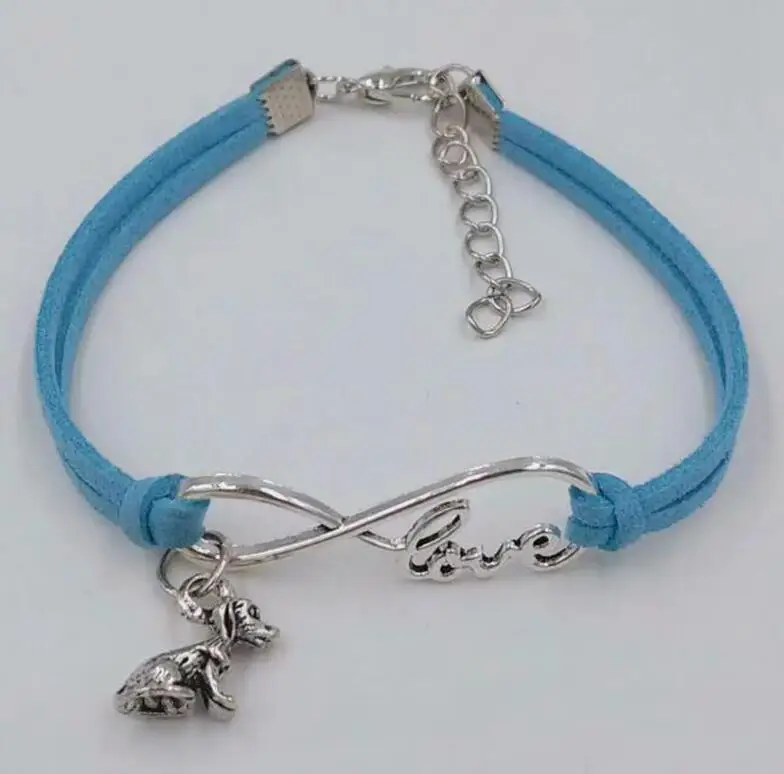 Браслет унисекс бесконечность любви на удачу ювелирное изделие с подвеской в