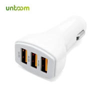 untoom quick charge mobile phone smart charger with 3 port usb fast car charger for iphone samsung xiaomi htc huawei sony tablet