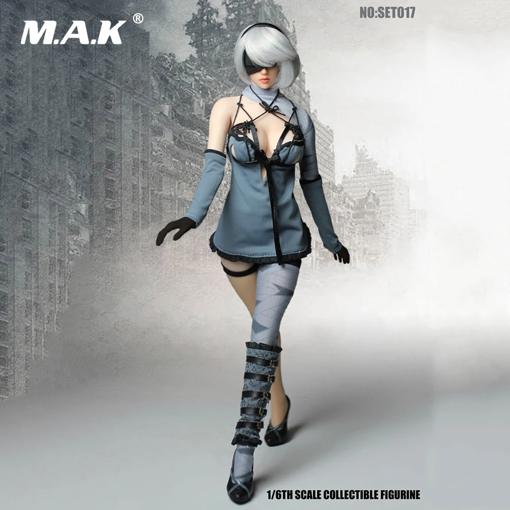 SET017 PS4 Game 1/6 NieR Automata 2B YoRHa No. 2 Type B наборы аксессуаров для головы и одежды 12-дюймовых