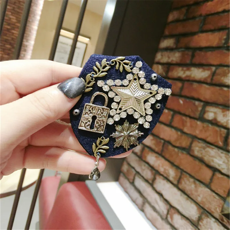 CX-Shirling брошь под старину женская элегантная жемчужная с кристаллами ручная