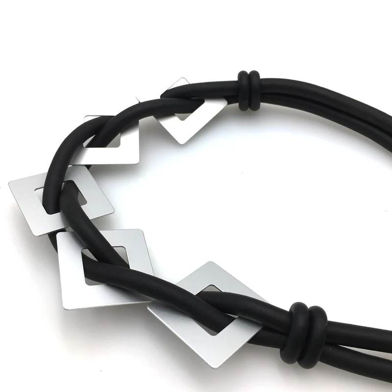 Empress DIY Jewelry Lady 5 Square Weave Claims That Making A Soft Mobile Aluminum Foam Necklace By Hand Is a Lucky Necklace. | Украшения и
