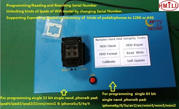 Инструменты для ремонта ошибок NAVI pro3000s NAND устройство и программатор EEPROM IPhone data