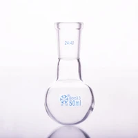 single standard mouth round bottomed flaskcapacity 50ml and joint 2440single neck round flask