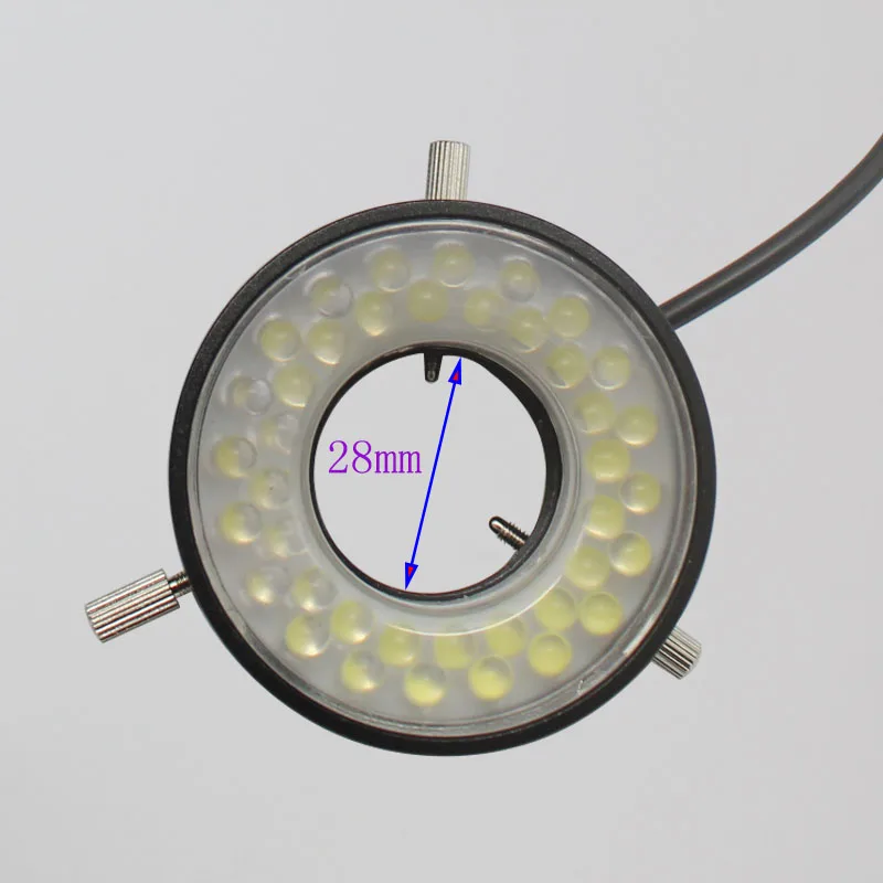 Бесплатная доставка микроскоп регулируемый светодиодный источник света 28 мм 47