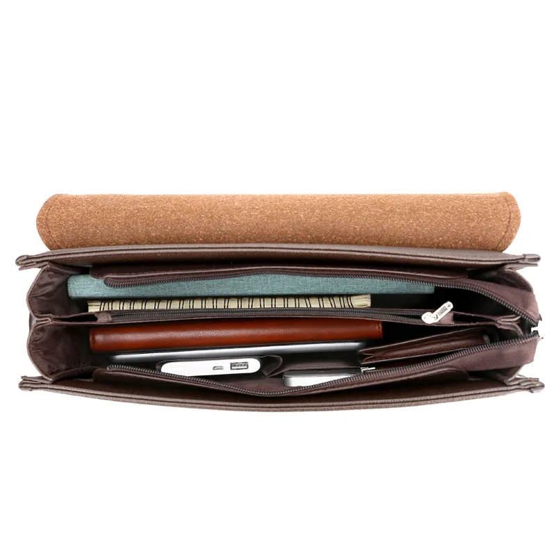 

Business Shoulder Bag Men Messenger Bag Brand kangaroo vintage PU Leather Crossbody bag for male Fashion Casual Man Handbags