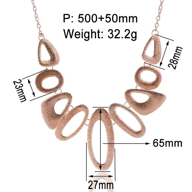 Seblasy Collier Femme золотой цвет полые геометрические матовые сплава панк ожерелья и подвески колье массивные ожерелья для женщин