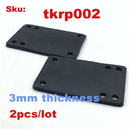 2pc 3mm Riser pads 1 пара 6 мм/3 мм скейтборд стояк колодки Longboard Highten колодки для скейтборда ударные колодки Подушка скутер ударопрочный грузовик прокладки - Цвет: 2pc 3mm Riser pads