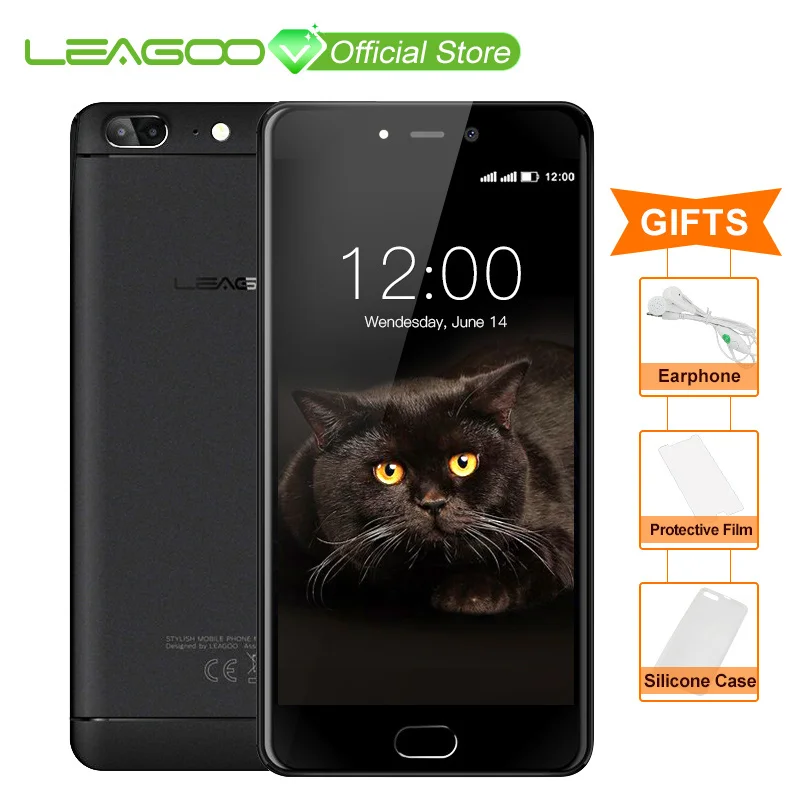 LEAGOO T5 Android 7 0 5 дюйма FHD Смартфон 4 Гб Оперативная память 64 Встроенная MTK6750T