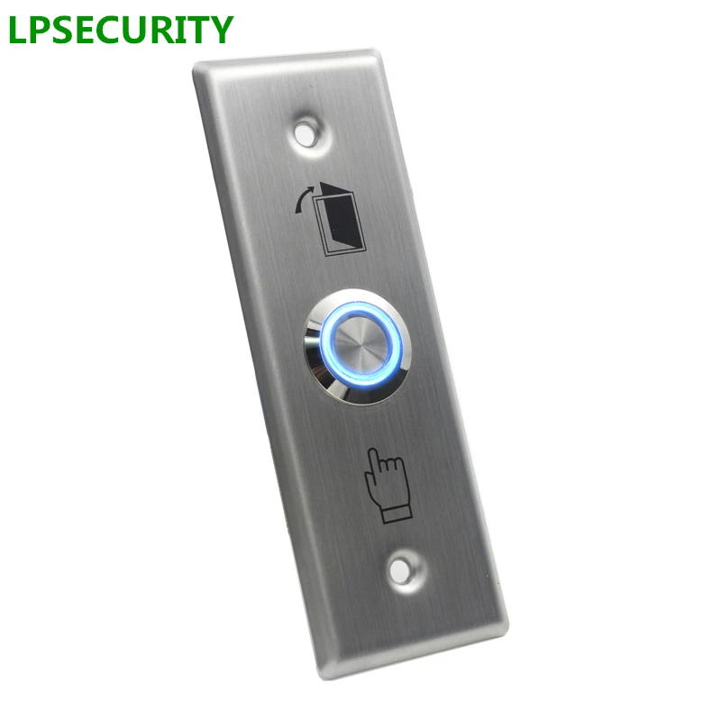 Светодиодный выключатель LPSECURITY с подсветкой без NC из нержавеющей стали кнопка