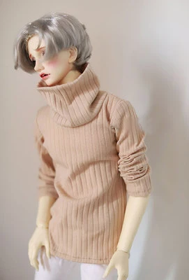 

BJD doll colthes white light tan High collar sweater for 1/3 1/4 BJD DD SD MSD MDD SD17 SSDF Uncle SSDF2 doll accessories
